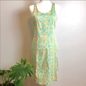 Lissa Mar Blue Rope Print Dress | 6
